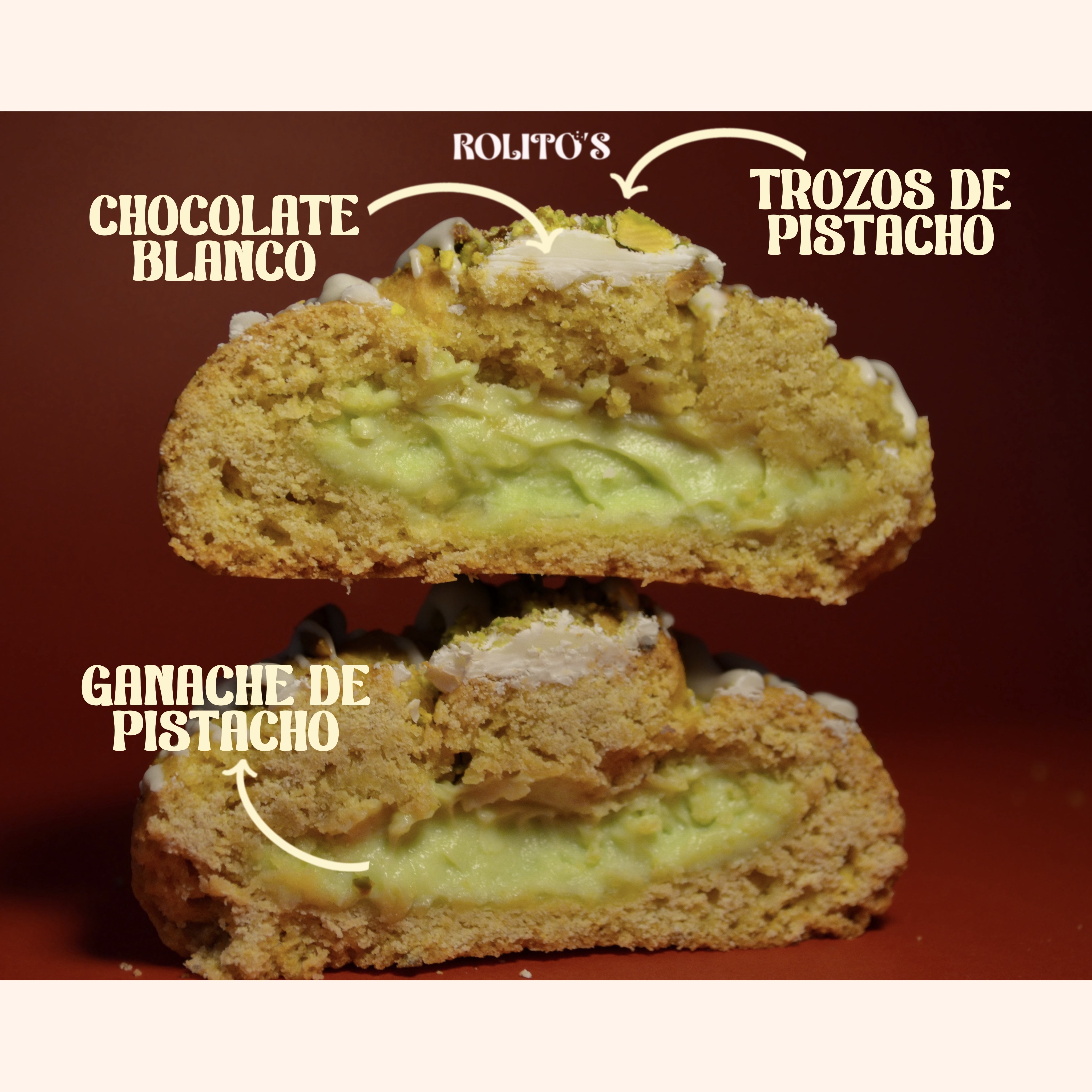 Cookie Pistacho Rolito's